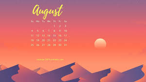 Download premium vector of calendar 2021 august printable template phone wallpaper vector by sasi about august 2021 calendar, august 2021, aesthetic calendar august, desert plant, and august 2021 phone wallpaper 2827934. August 2019 Calendar Wallpapers Wallpaper Cave