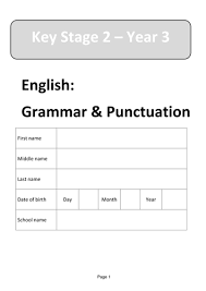 60 minutes name english) 10. Year 3 Spag Test Teaching Resources