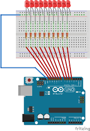 Connect the cathode of the rgb led which is the longer pin of rgb led to the gnd of arduino and the other three pins to the pin 11, 10, 9 of arduino through the 220 ohm resistors. 9 Led Patterns With Arduino Arduino Project Hub
