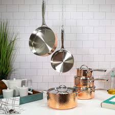 Berghoff Vintage 10 Piece Hammered Copper Cookware Set Shop Copper Pots And Pans Like The Ones Joanna Gaines Uses Popsugar Food Uk Photo 3