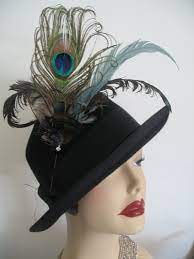Pretty Feather Hat Stick Pin Teal And Peacock Etsy Feather Hat Teal Hat Hats