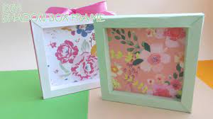 Youtube Diy Shadow Box Paper Photo Frame Diy Shadow Box Frames