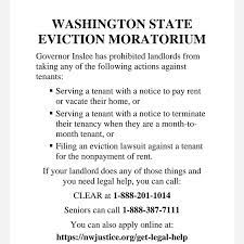 Jay inslee announced a new eviction moratorium that will run through sept. Facebook