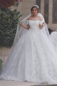Arabic Off Shoulder Ball Gown Appliques Sweetheart Lace Up Back White Wedding Dress Ball Gowns Wedding Applique Wedding Dress Ball Gown Wedding Dress