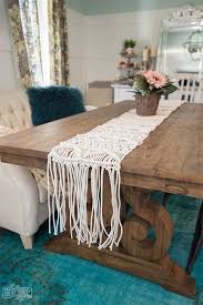 Learn How To Make A Beautiful Macrame Table Runner For Your Next Dinner Macrame Table Runner Table Runner Diy Macrame Design