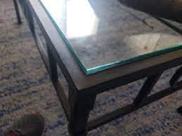 My table is 42x42, but really just want to know what the range is since i've never purchased this i got a 36 round top for the coffee table on the porch. After Finally Replacing The Glass In My Coffee Table After Living With It Cracked And Taped Back Together For Over 2 Years The Glass Shop Cut It 1 8 Too Long On Both