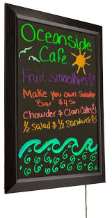 22 X 28 Illuminated Wet Erase Board Set Of 8 Markers Black In 2020 Erase Board Wet Erase Markers Menu Board Restaurant