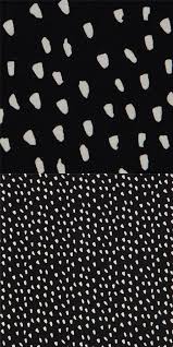 Black With Off White Small Dollop Shape Knit Fabric Dear Stella Knit Fabric Pattern Fabric Jersey Knit Fabric