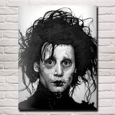 Footim Tim Burton filmler Edward Scissorhands klasik ev dekorasyon  resimleri sanat ipek posterler ve baskılar oturma odası boyama