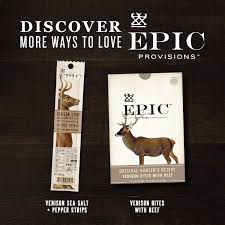 Venison tenderloin is one of those recipes which this recipe for roast venison will be getting passed straight to my dad. Buy Epic Venison Sea Salt And Pepper Bars Keto Friendly Gluten Free 12 Ct Online In Turkey B01d88clne