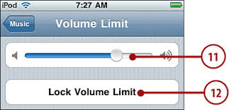 To lock the volume limit with a password, head back into settings, but this time . Customizing Your Ipod Touch For Music Listening To Music Podcasts And Other Audio On Your Ipod Touch Informit