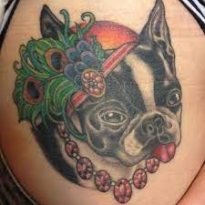 Fancy Animal Tattoos Inked Magazine Animal Tattoos Dog Tattoos Boston Terrier Tattoo