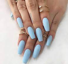 Pin By Anaysa Alsina On Nails Blue Acrylic Nails Coffin Shape Nails Best Acrylic Nails