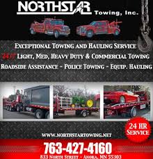All businesses engaged in towing vehicles without the consent of their owners within the city shall prominently display at their main place of business and at they shall also prominently display at the same places the nonemergency telephone number of the fredericksburg police department and the. North Star Towing Inc Brooklyn Park Mn Truck Stop Service Directory