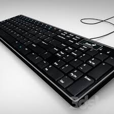 3d Models Pc Other Electronics Keyboard Genius Luxemate I220 In 2020 Keyboard 3d Model Genius