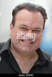 Shaun Williamson best known as Barry from Eastenders, sings Sweet Caroline,  Mustang Sally and Something Inside So Strong at Boxpark Wembley before Eng  Stock Photo