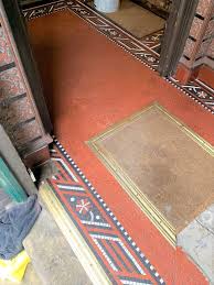 Restoration of victorian hallways and pathways. Edwardian Tesserae Mosaic Floor Restoration In Nottingham City Centre Tile Cleaners Tile Cleaning