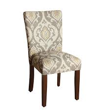 Amazon Com Homepop Parsons Classic Upholstered Accent Dining Chair Set Of 2 Taupe And Cream Meda In 2020 Parsons Dining Chairs Dining Chairs Dining Chair Upholstery