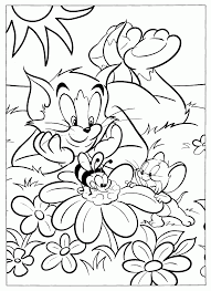 Tom Jerry Coloring Page Cartoon Coloring Pages Garden Coloring Pages Coloring Pages For Teenagers