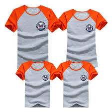 1pcs Family T Shirts 2016 Summer Family Matching Clothes