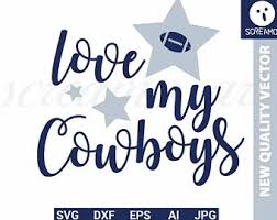 Seattle seahawks svg dxf logo silhouette studio transfer iron on cut file cameo cricut iron on decal vinyl decal layered vector. Love My Cowboys Svg Etsy