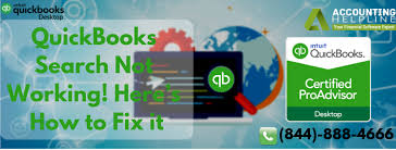 How To Fix Quickbooks Search Button Does Not Work Error Quickbooks Fix It Software Expert