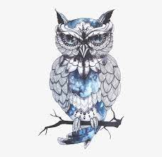 Stencil i designed for a slytherin t shirt. Tumblr N4yiz5deny1ts0inmo1 500 Blue Owl Tattoo Free Transparent Png Download Pngkey