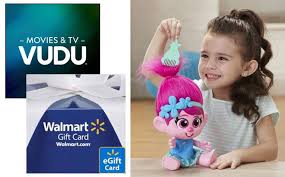 Walmart gift cards are no longer an accepted payment method on vudu platforms. Trolls World Tour 20 Vudu Egift Card Troll Toy From 39 Free 10 Walmart Egift Card Free Stuff Finder