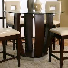 Boraam beau metal pub table with glass top. Blumicrochoco Round Glass Counter Height Table Set