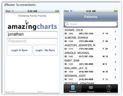 amazing charts ehr now has an ipad iphone mobile application