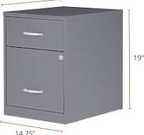 Amazon.com: NuSparc 2 Drawer Locking Filing Cabinet | Pre ...