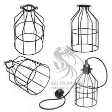 Tarzaydinlatma Tarz Modern Dekoratif Aydinlatma Cage Tel Kafes Sarkit Avize Retro Edison Rustik Ampul Mimar Mimari Mimariay Kafes Ampul Rustik