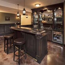 The dual side lighting near the sink is great idea. West Hillhurst Escape Basement Bar Designs Home Bar Designs Bars For Home