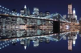 Qui troverete la scelta migliore per qualunque tipo di stanza. Carta Da Parati New York Manhattan Skyline Night Personalizzazione