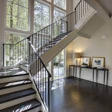 Ok So I Love Stairs And Windows This Is The View When You Walk In The Front Door Of This Home Layered Staircase Design Stairs Design Stairway Decorating