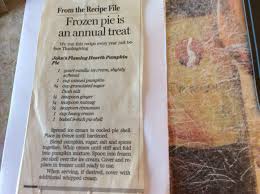 John S Flaming Hearth Pumpkin Pie Pumpkin Pie Ice Cream Frozen Pumpkin Pie Frozen Pumpkin