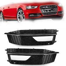 Audi A4 B8 S4 S Line 2012 2015 Fog Light Grill Grills Grille Cover Best Price Oempartscar Com Audi A4 Audi Black Car
