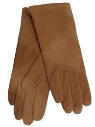 Fownes Womens Tan Suede Leather Gloves