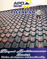 Check spelling or type a new query. Apo Galfan Tilespan Mediterranean Series Steel Roofing Philippines