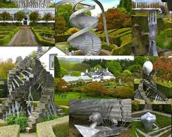 The Dna Garden The Garden Of Cosmic Speculation Designed By Owner Charles Jencks Portrack Garden Of Cosmic Speculation Modern Landscaping Garden Design