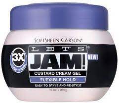 Let S Jam Custard Flexible Hold Cream Gel 4 4oz African Braids Hairstyles Natural Hair Styles Gel