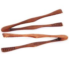 Bamboo Wood Barbecue Food Tongs