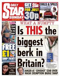 I just missed it, says corton about his. Daily Star Sunday 2021 01 17