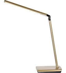 Elegant Lighting Ledds002 Illumen 31 Inch 10 Watt Champagne Gold Led Desk Lamp Portable Light With Usb Port
