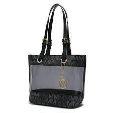 Mkf Mkf Collection Munshi M Signature Tote Bag By Mia K Walmart Com Satchel Bags Leather Tote Bag Work Bags