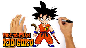 How to draw goku easy. How To Draw Kid Goku Dragon Ball Step By Step Lesson Video Dailymotion