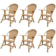 They can support any weight and they fit easily into most decorative needs. Set Of 6 Old Hickory Ash Wood Dining Chairs For Sale At 1stdibs