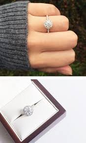 14k White Gold Pave Halo And Shank Diamond Engagement Ring Round 17305w14 Round Diamond Engagement Rings Engagement Rings Round Engagement Rings