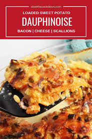 Loaded Sweet Potato Dauphinoise Recipe Potato Side Dishes Easy Sweet Potato Side Dish Side Dish Recipes Easy
