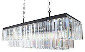 Details mounts flush with the ceiling with little or no space between the fixture and the ceiling itself. Lightupmyhome D Angelo 40 Rectangular Crystal Fringe Chandelier Transitional Chandeliers By Light Up My Home Houzz